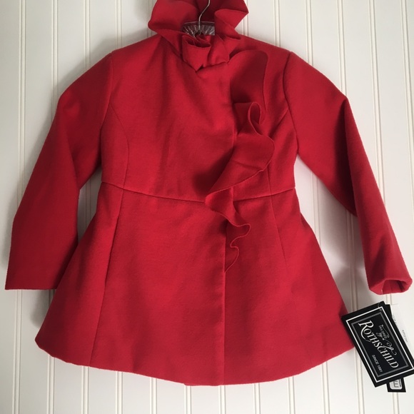 Rothschild scarlet red coat SIZE 4 (GIRL)